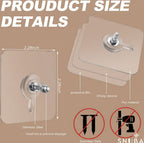 Strong Reusable Adhesive Wall Hooks – Pack of 40 | Snuba