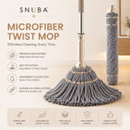 🧹 Microfiber Twist Mop – 360° Spin Cleaning for a Spotless Home