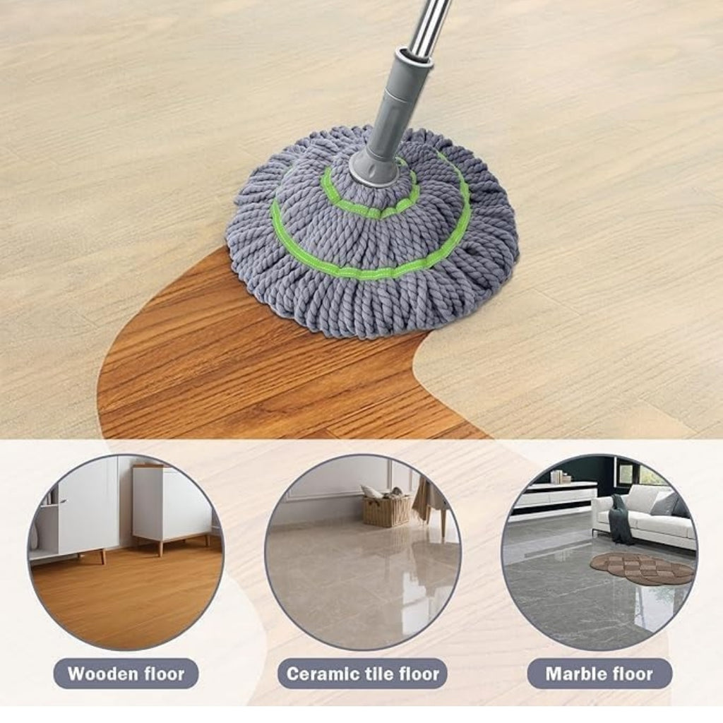 🧹 Microfiber Twist Mop – 360° Spin Cleaning for a Spotless Home