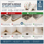 Waterproof & Oil-Proof Self Adhesive Caulk Tape – for Kitchen & Bathroom (Pack of 2 Tape Sets)
