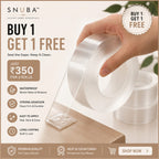 Double-Sided Tape – Strong, Invisible & Hassle-Free Fixing (Buy 1 Get 1 Free)
